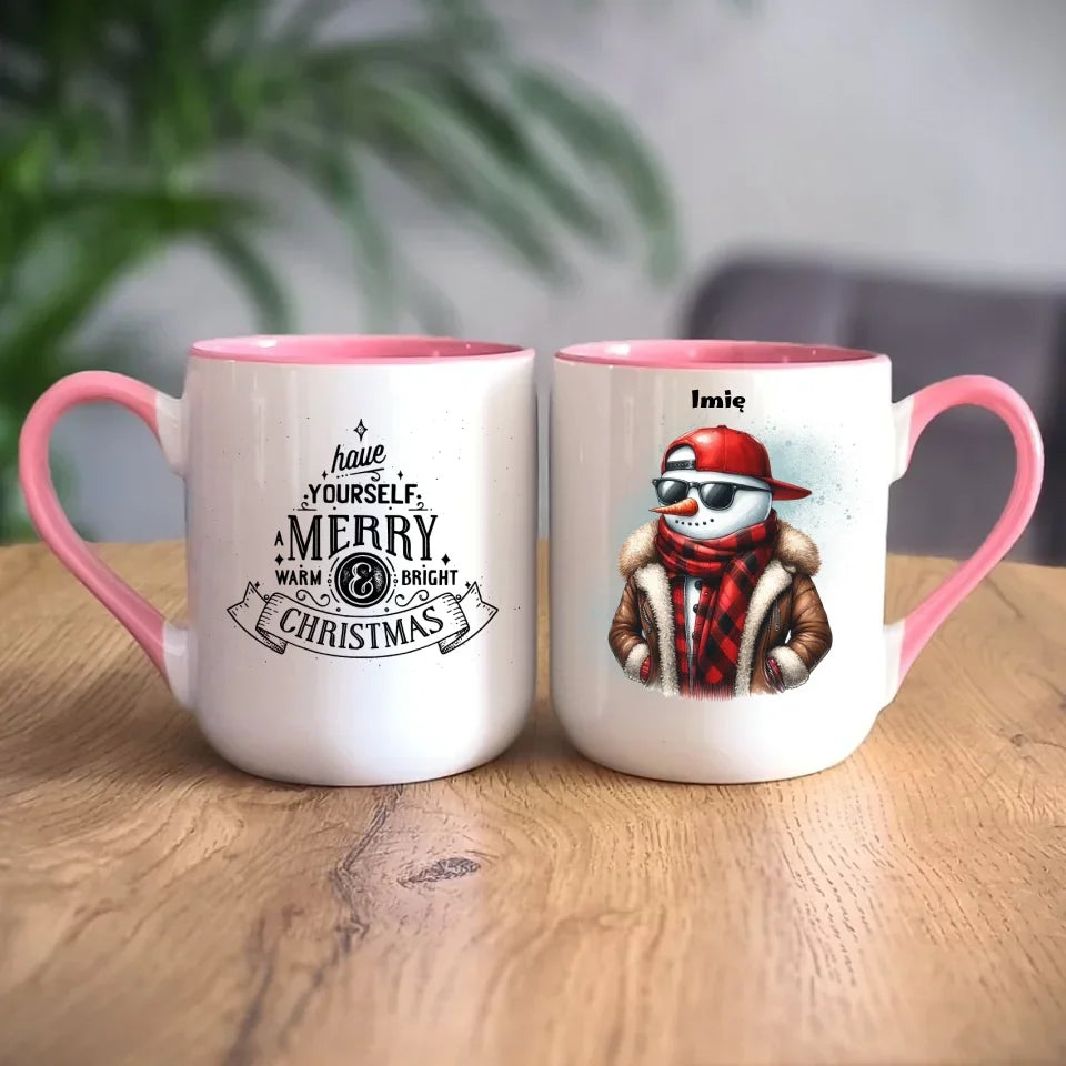 Fajny bałwan | Świąteczny kubek BN129 - StoryCups.pl