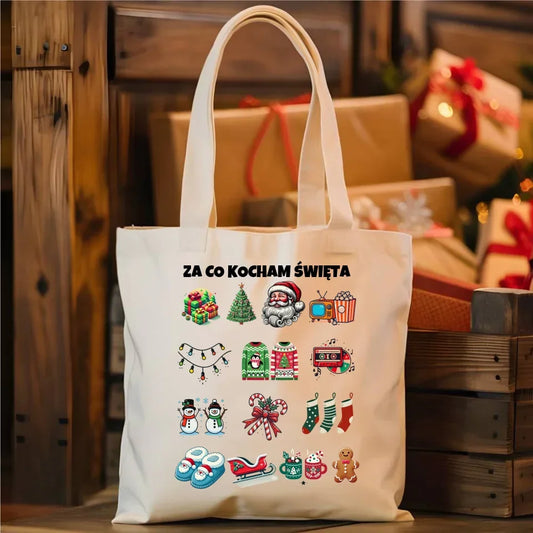 Za co kocham Święta | Świąteczna torba BN130 - StoryCups.pl