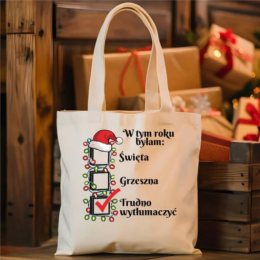 Trudno wytłumaczyć | Świąteczna torba dla niej BN134 - StoryCups.pl