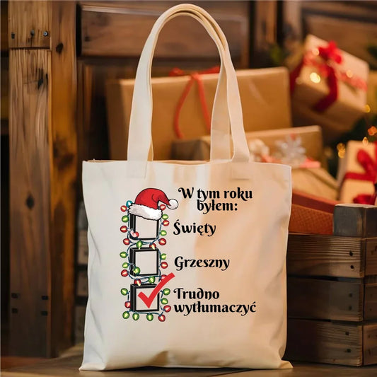 Trudno wytłumaczyć | Świąteczna torba dla niego BN134 - StoryCups.pl