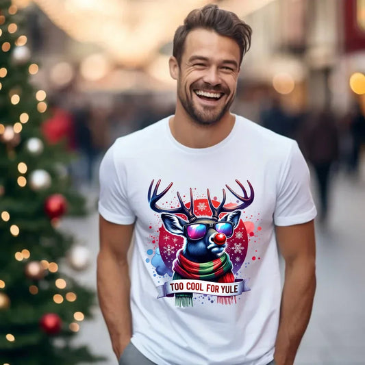 Za fajny na święta | Świąteczna koszulka męska BN128 - StoryCups.pl