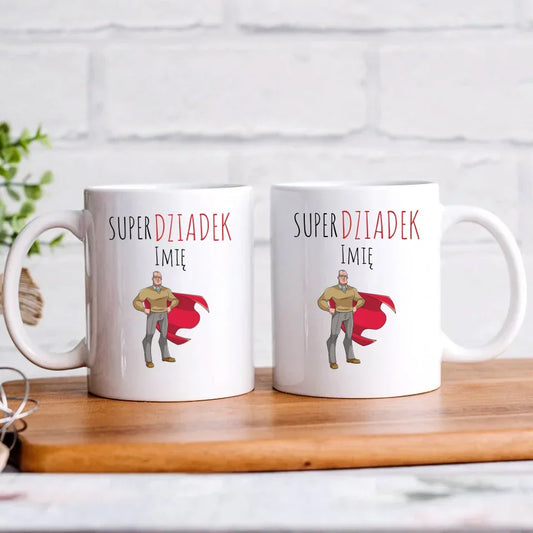 Super Dziadek | Kubek z imieniem dla dziadka D02 - StoryCups.pl