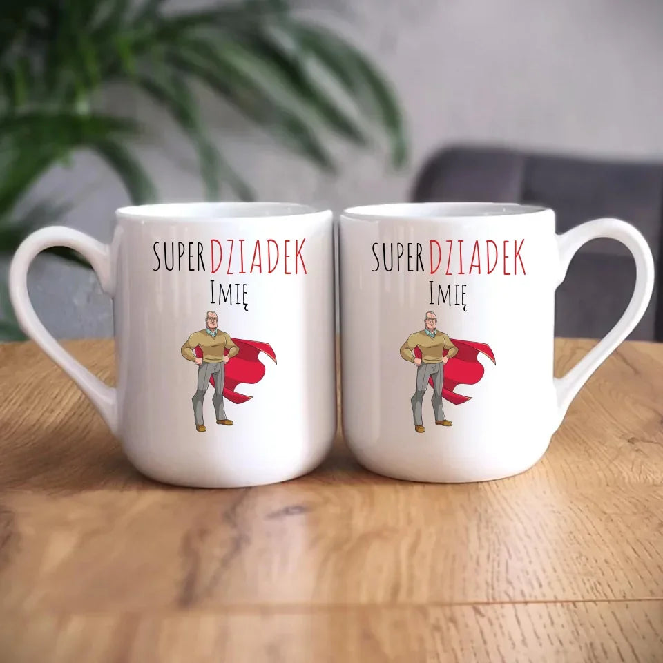 Super Dziadek | Kubek z imieniem dla dziadka D02 - StoryCups.pl