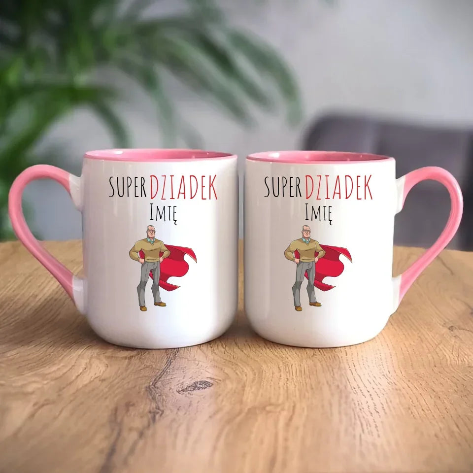 Super Dziadek | Kubek z imieniem dla dziadka D02 - StoryCups.pl