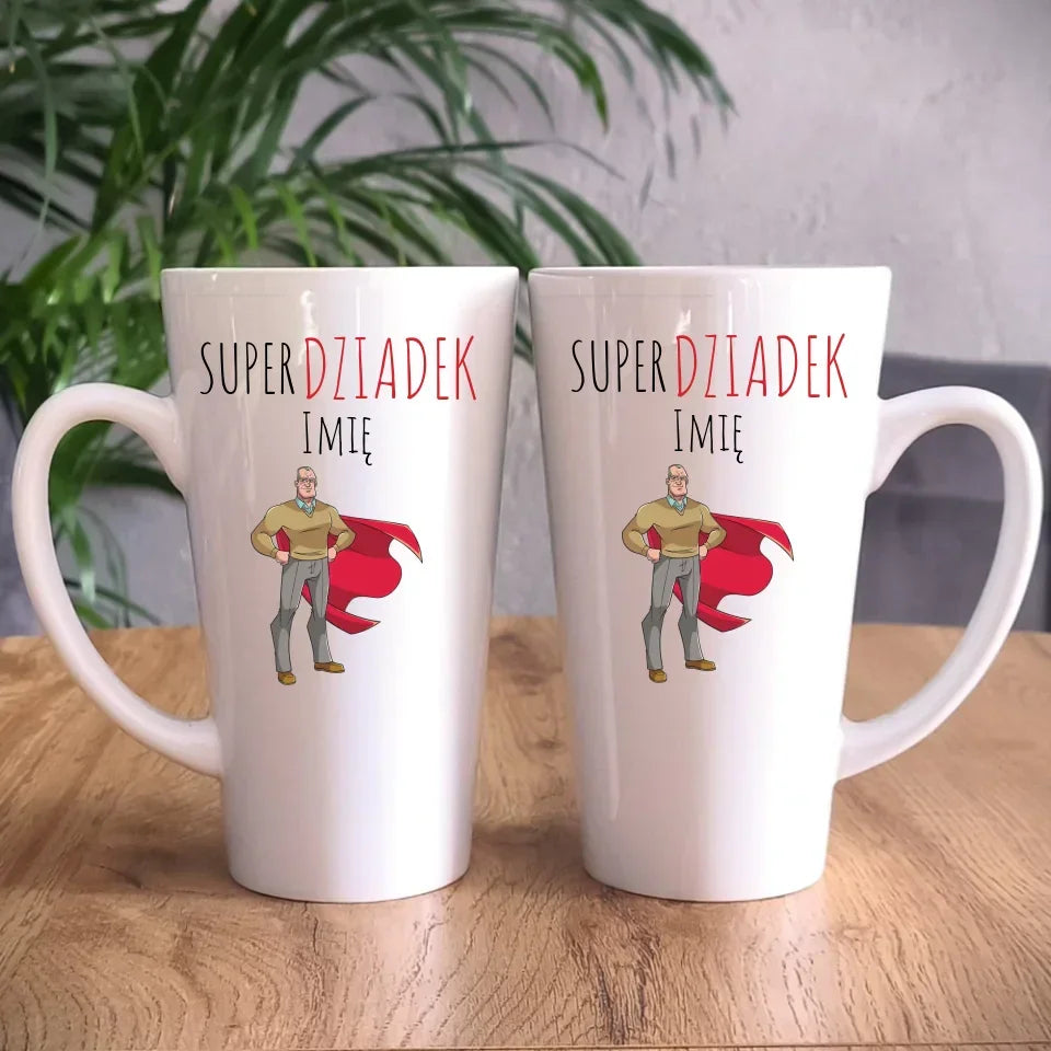 Super Dziadek | Kubek z imieniem dla dziadka D02 - StoryCups.pl