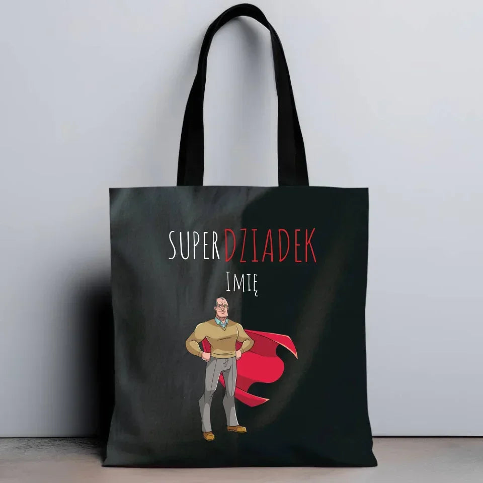 Super Dziadek | Torba z imieniem dla dziadka D02 - StoryCups.pl