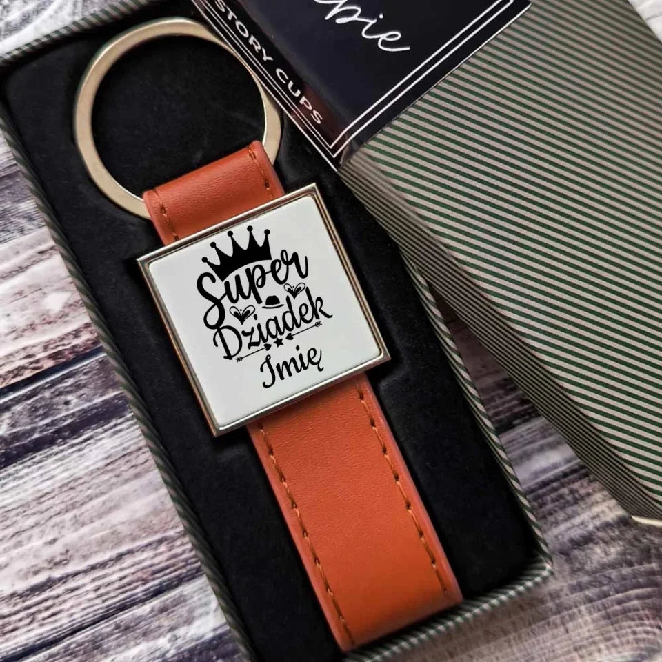 Super Dziadek | Personalizowany brelok dla dziadka D03 - StoryCups.pl