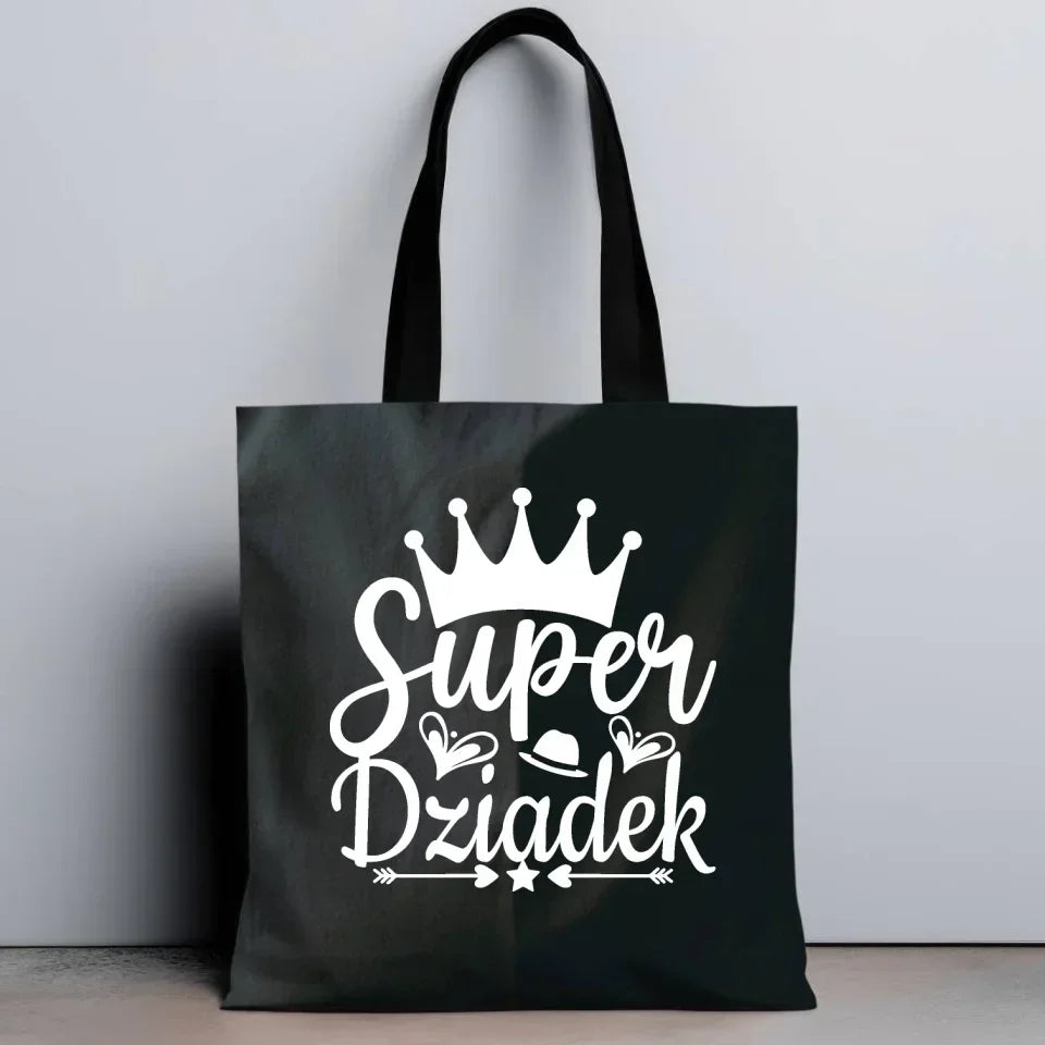 Super Dziadek | Personalizowana torba dla dziadka D03 - StoryCups.pl