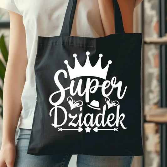 Super Dziadek | Personalizowana torba dla dziadka D03 - StoryCups.pl
