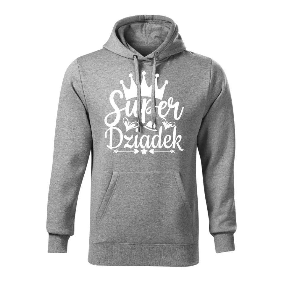 Super Dziadek | Bluza męska z kapturem dla dziadka D03 - StoryCups.pl