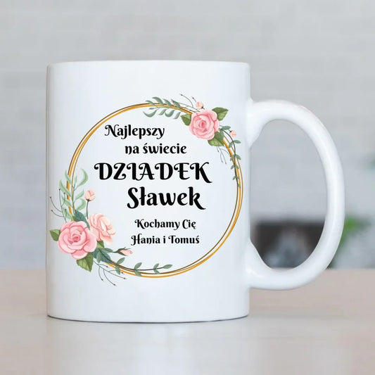 Najlepszy dziadek na świecie | Personalizowany kubek dla dziadka D04 - StoryCups.pl