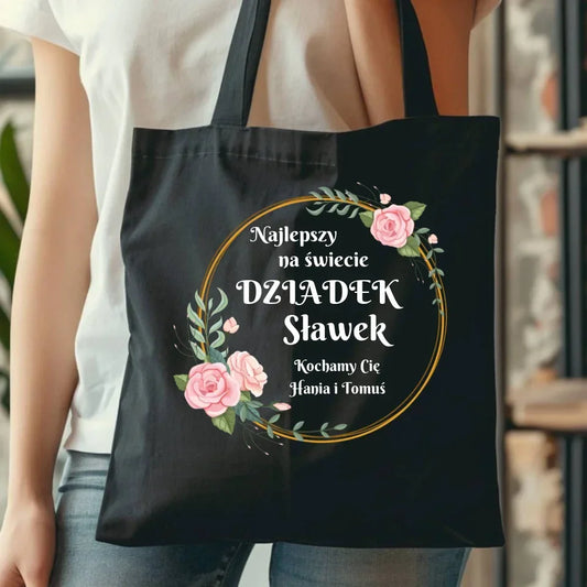 Najlepszy dziadek na świecie | Personalizowana torba dla dziadka D04 - StoryCups.pl