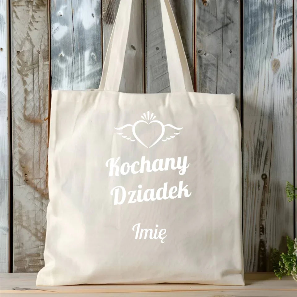 Kochany Dziadek | Personalizowana torba dla dziadka D05 - StoryCups.pl