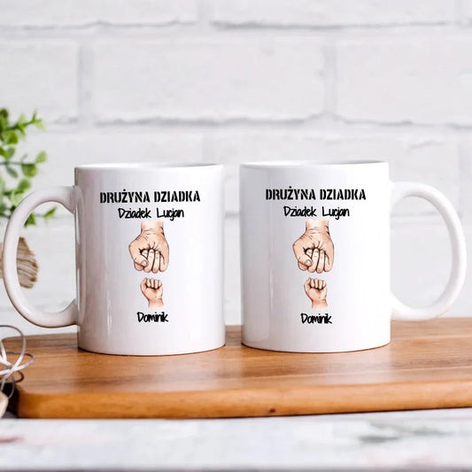 Drużyna Dziadka | Personalizowany kubek dla dziadka D07 - StoryCups.pl