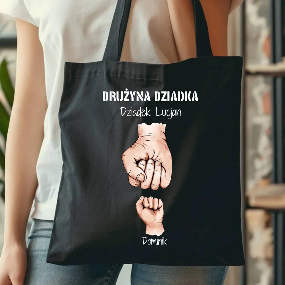 Drużyna Dziadka | Personalizowana torba dla dziadka D07 - StoryCups.pl