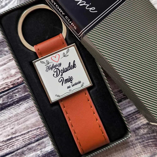 Najlepszy Dziadek na Świecie | Personalizowany brelok dla dziadka D12 - StoryCups.pl