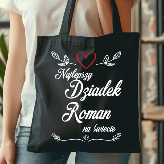 Najlepszy Dziadek na Świecie | Personalizowana torba dla dziadka D12 - StoryCups.pl