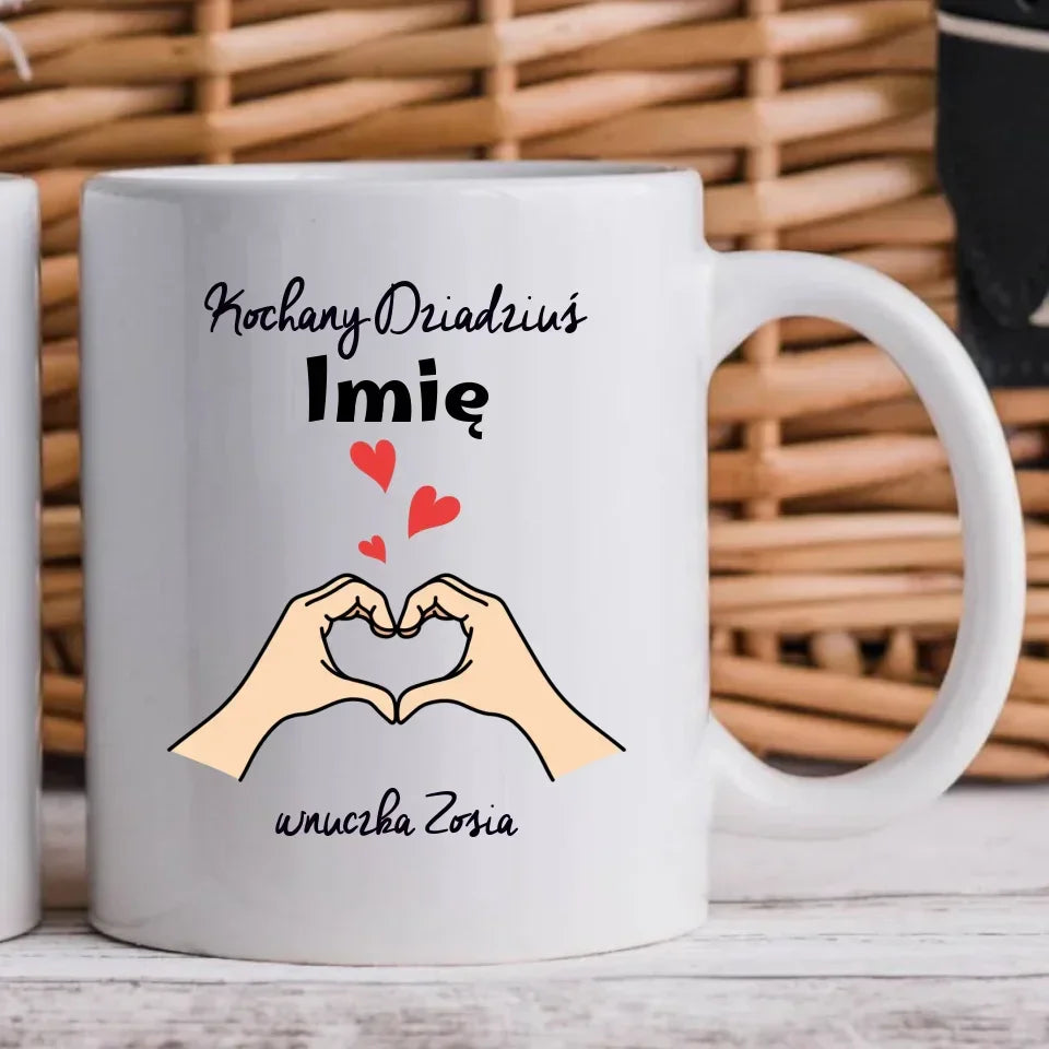 Kochany Dziadziuś | Personalizowany kubek dla dziadka D13 - StoryCups.pl