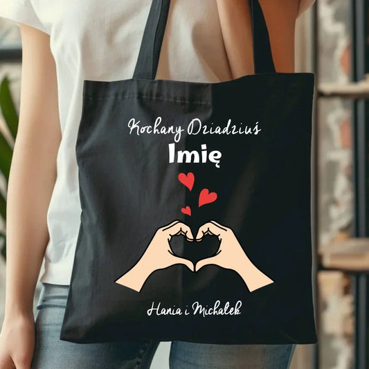 Kochany Dziadziuś | Personalizowana torba dla dziadka D13 - StoryCups.pl