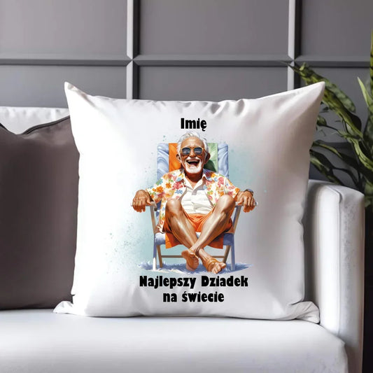 Najlepszy Dziadek na świecie | Poduszka z imieniem dla dziadka D14 - StoryCups.pl
