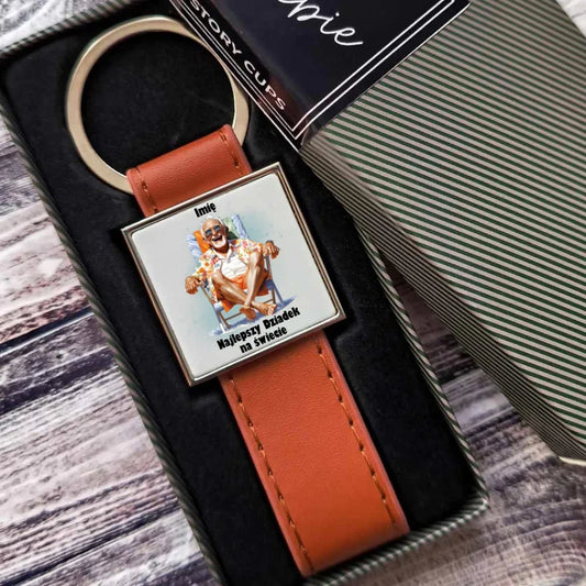 Najlepszy Dziadek na świecie | Personalizowany brelok dla dziadka D14 - StoryCups.pl