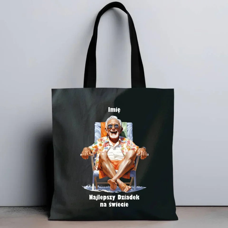 Najlepszy Dziadek na świecie | Personalizowana torba dla dziadka D14 - StoryCups.pl
