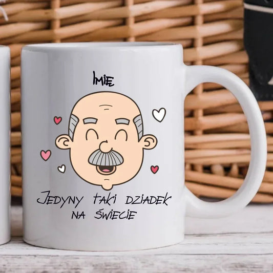 Jedyny taki dziadek na świecie | Personalizowany kubek dla dziadka D15 - StoryCups.pl