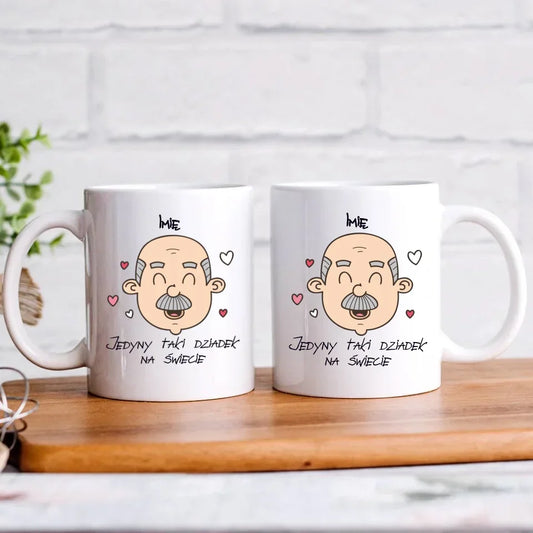 Jedyny taki dziadek na świecie | Personalizowany kubek dla dziadka D15 - StoryCups.pl