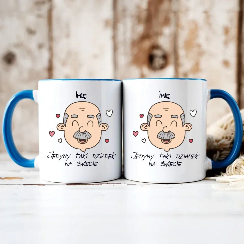 Jedyny taki dziadek na świecie | Personalizowany kubek dla dziadka D15 - StoryCups.pl
