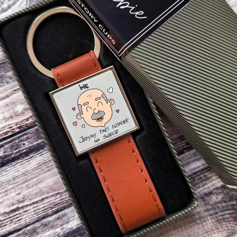 Jedyny taki dziadek na świecie | Personalizowany brelok dla dziadka D15 - StoryCups.pl