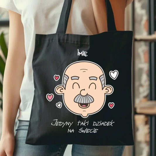 Jedyny taki dziadek na świecie | Personalizowana torba dla dziadka D15 - StoryCups.pl