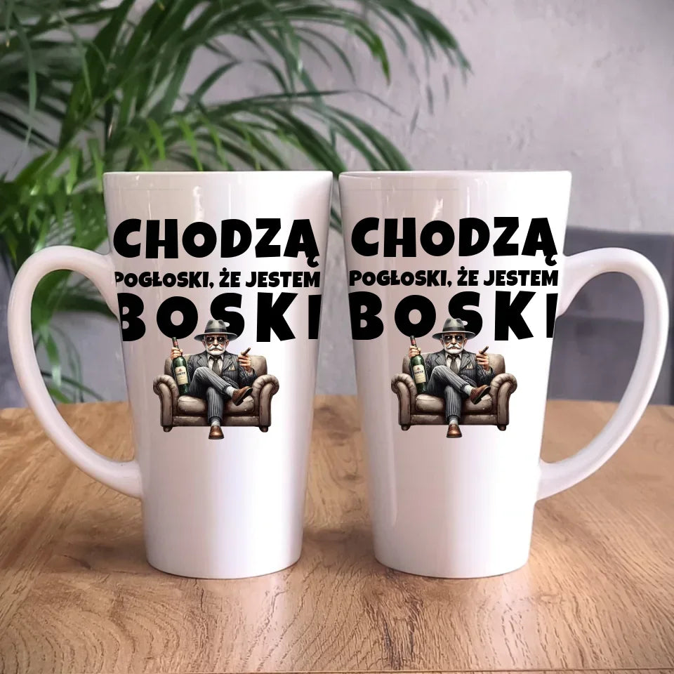 Chodzą pogłoski, że jestem boski | Kubek dla dziadka D16 - StoryCups.pl