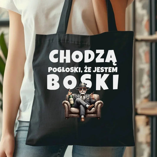 Chodzą pogłoski, że jestem boski | Torba dla dziadka D16 - StoryCups.pl
