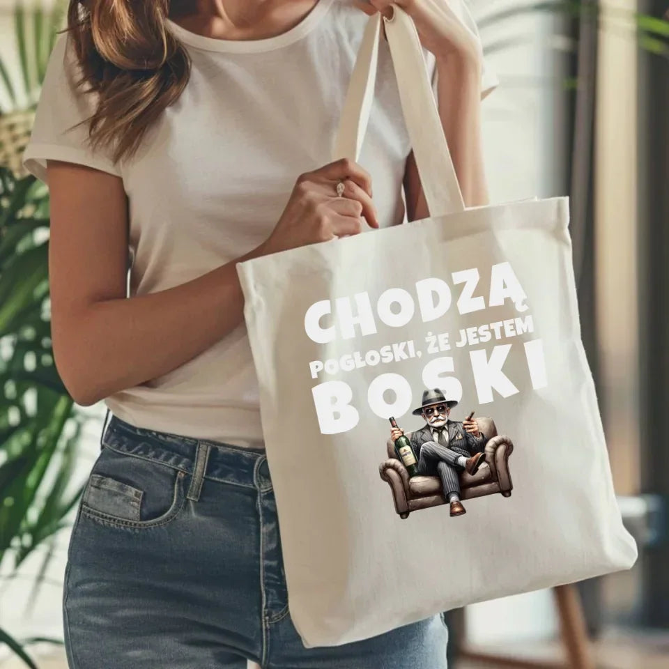 Chodzą pogłoski, że jestem boski | Torba dla dziadka D16 - StoryCups.pl
