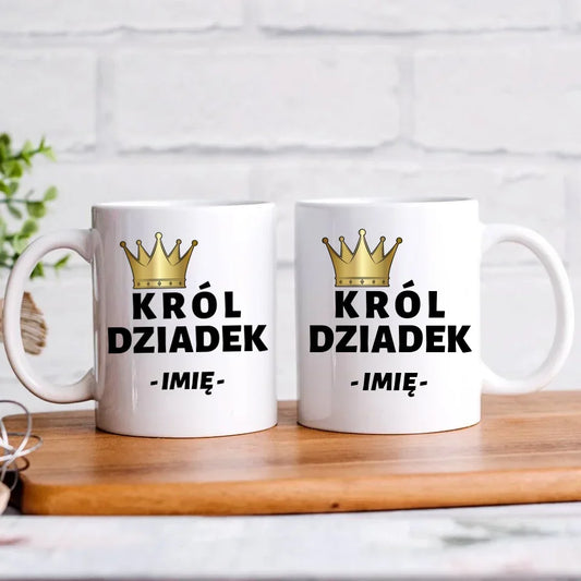 Król Dziadek | Kubek z imieniem dla dziadka D17 - StoryCups.pl