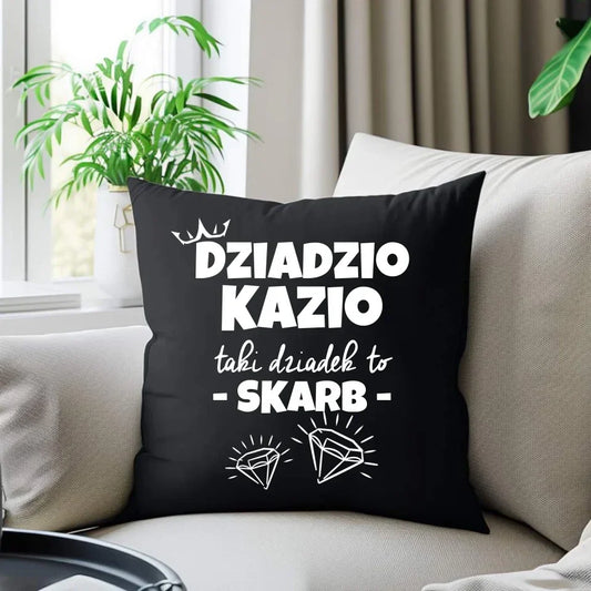 Taki dziadek to skarb | Poduszka dekoracyjna dla dziadka D19 - StoryCups.pl