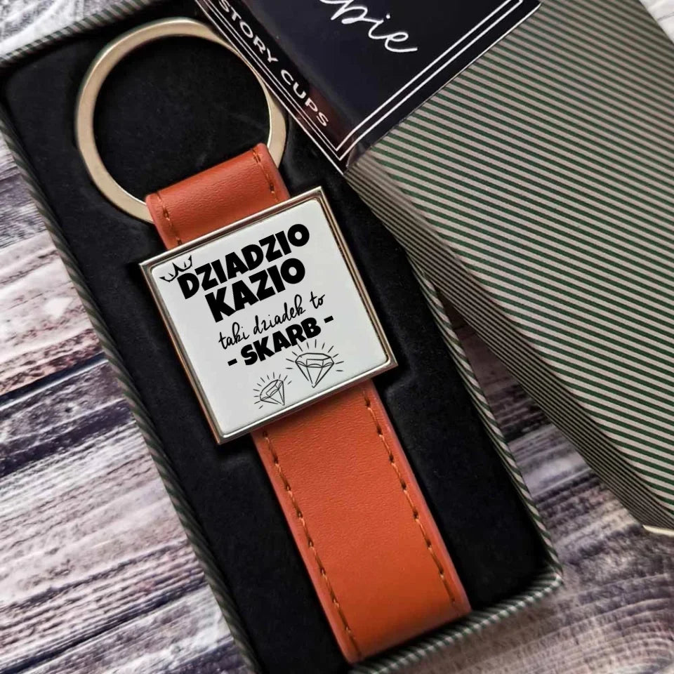 Taki dziadek to skarb | Brelok dla dziadka D19 - StoryCups.pl
