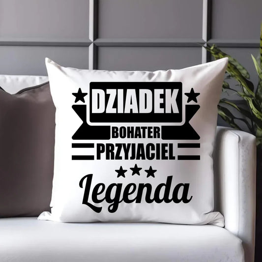Dziadek Legenda | Poduszka dla dziadka D20 - StoryCups.pl