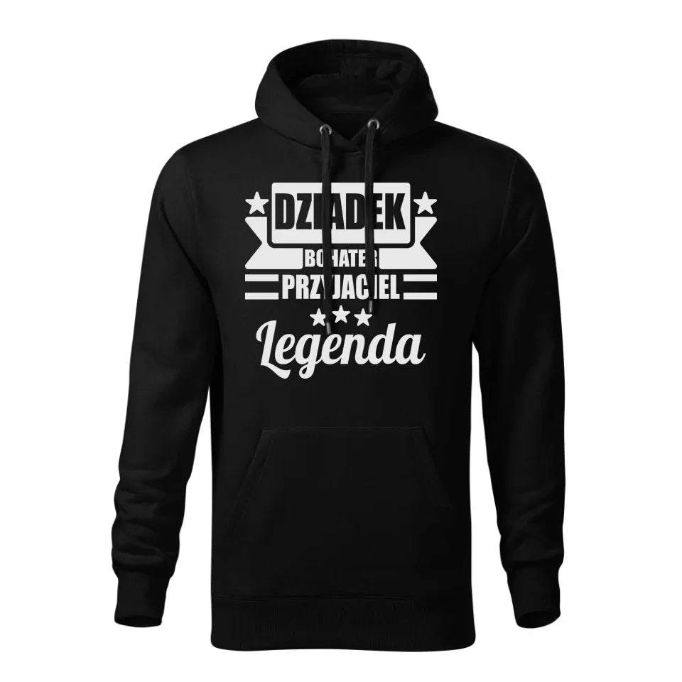 Dziadek Legenda | Bluza męska z kapturem dla dziadka D20 - StoryCups.pl