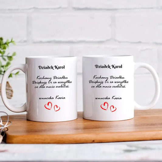 Kochany Dziadku | Personalizowany kubek dla dziadka D21 - StoryCups.pl