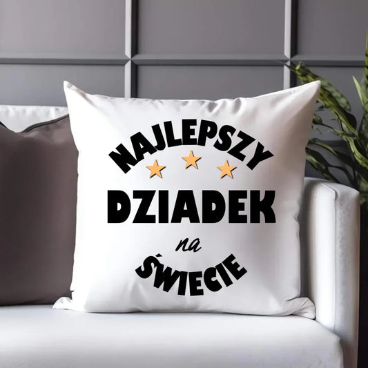 Najlepszy dziadek na świecie | Poduszka dla dziadka D23 - StoryCups.pl