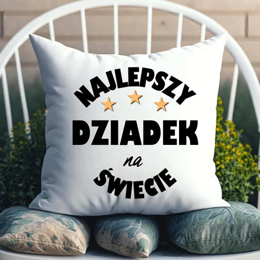 Najlepszy dziadek na świecie | Poduszka dla dziadka D23 - StoryCups.pl