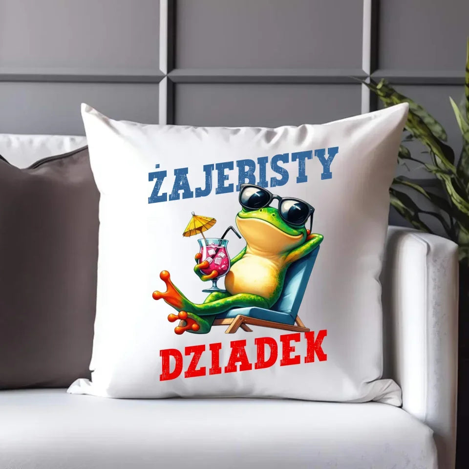 Żajebisty dziadek | Poduszka dla dziadka D27 - StoryCups.pl