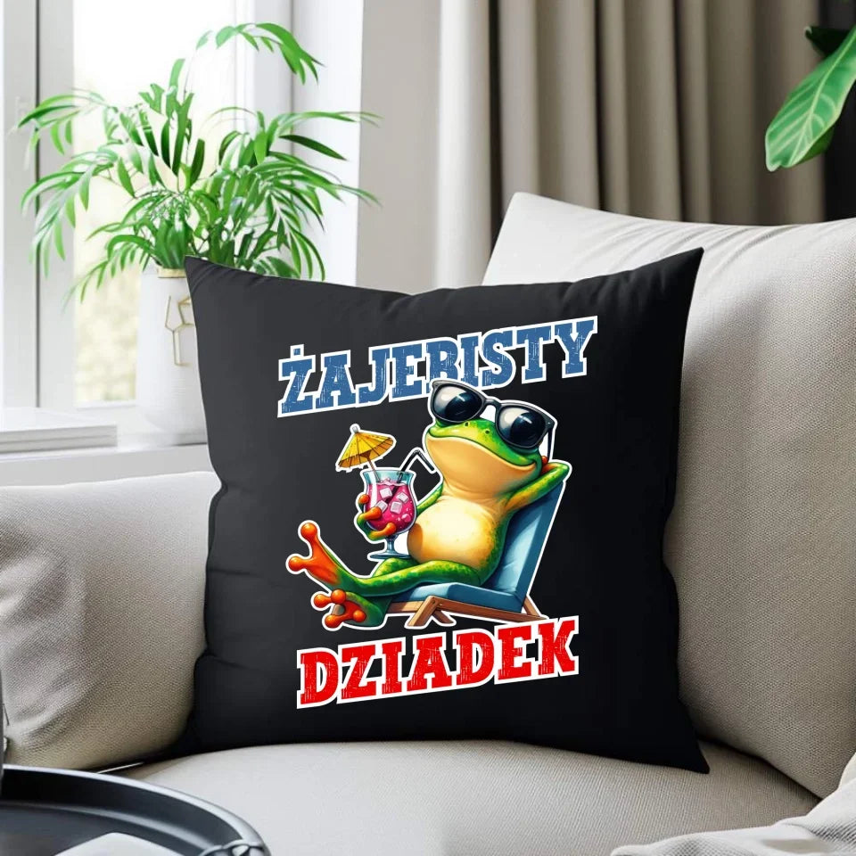 Żajebisty dziadek | Poduszka dekoracyjna dla dziadka D27 - StoryCups.pl