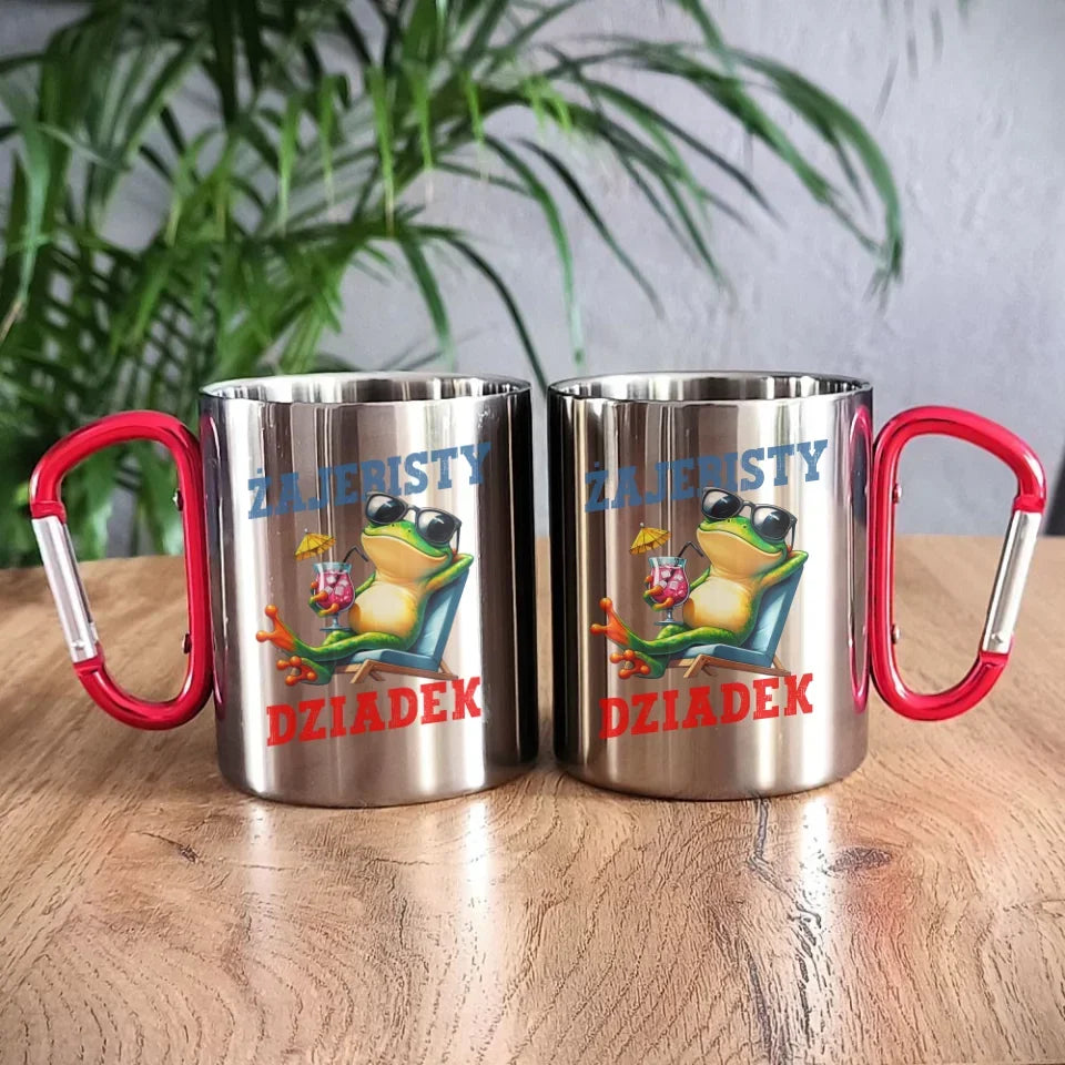 Żajebisty dziadek | Kubek metalowy dla dziadka D27 - StoryCups.pl
