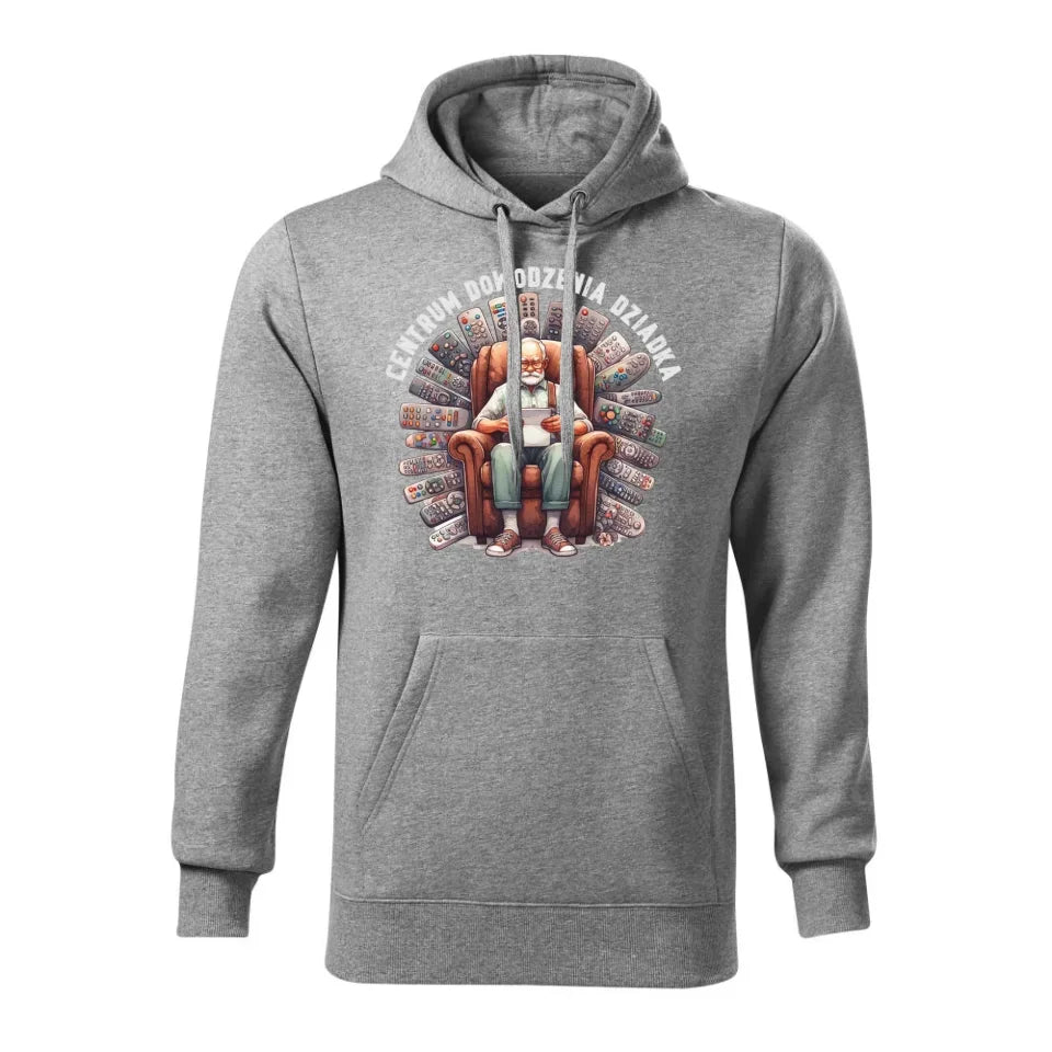 Centrum dowodzenia | Bluza męska z kapturem dla dziadka D28 - StoryCups.pl