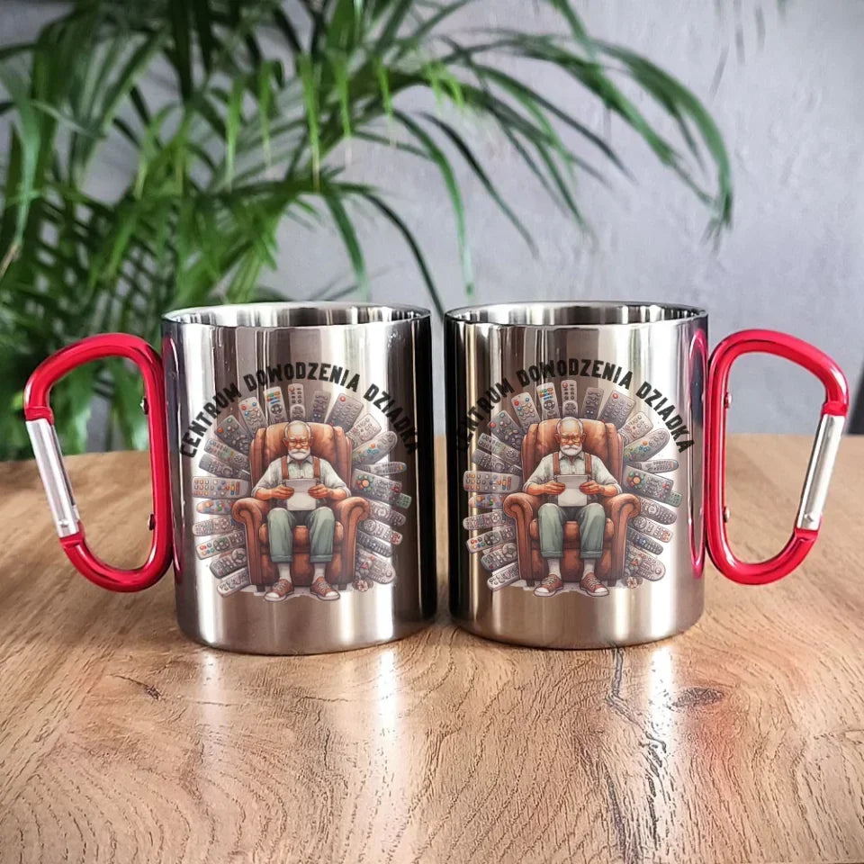 Centrum dowodzenia | Kubek metalowy dla dziadka D28 - StoryCups.pl