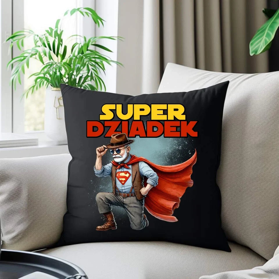 Super Dziadek | Poduszka dekoracyjna dla dziadka D29 - StoryCups.pl
