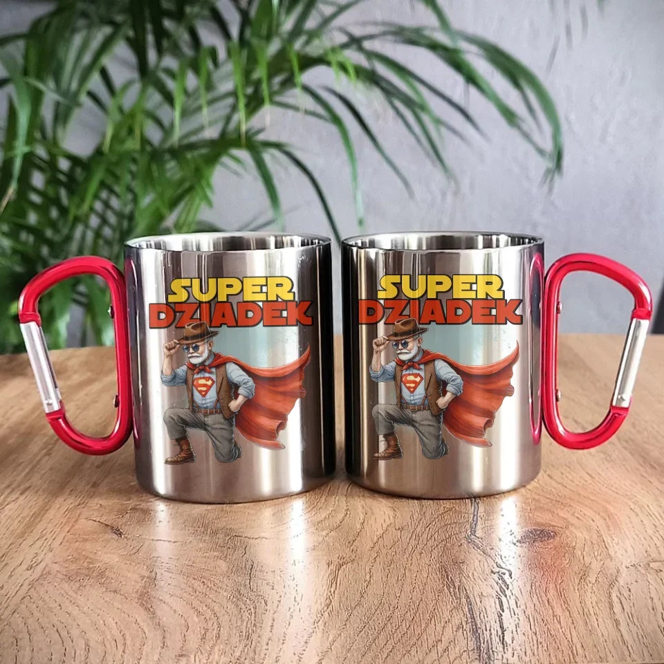 Super Dziadek | Kubek metalowy dla dziadka D29 - StoryCups.pl