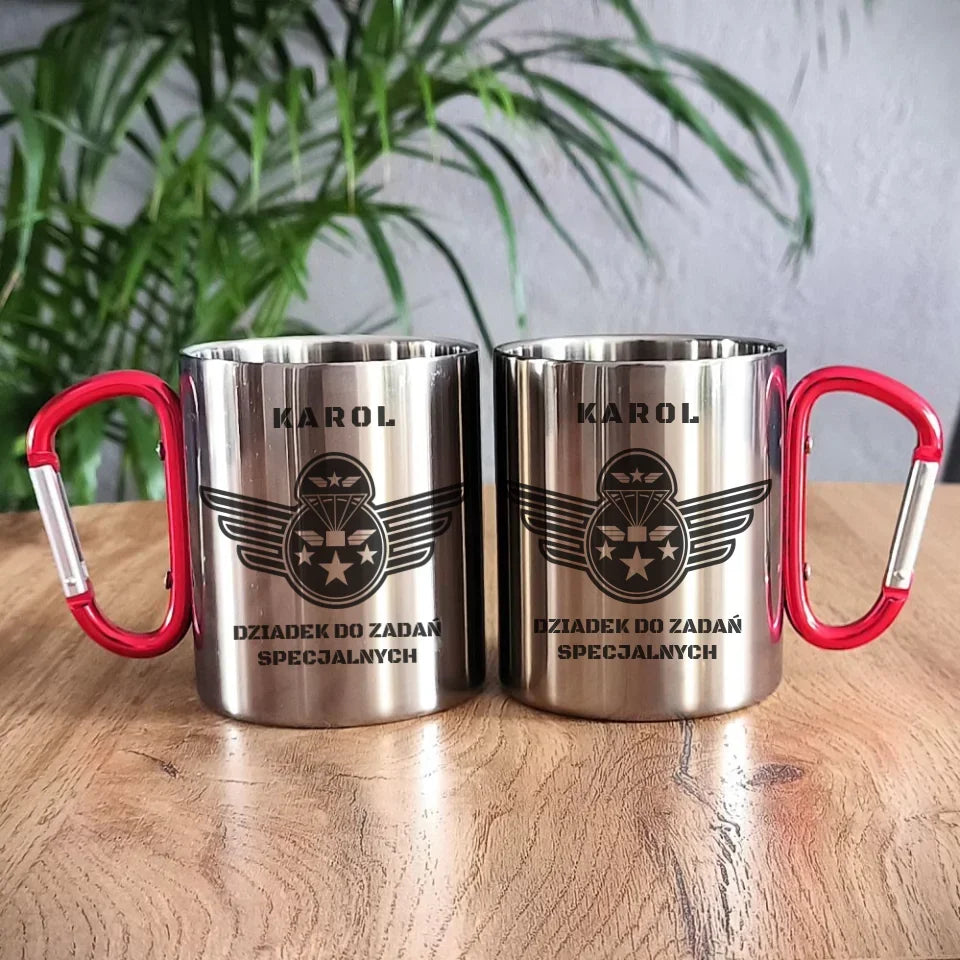 Dziadek do zadań specjalnych | Kubek metalowy dla dziadka D31 - StoryCups.pl